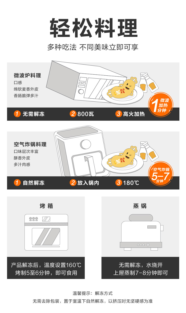  正大/CP 香肠烧烤肠早餐热狗肠烧烤戚风热狗棒360克*4袋