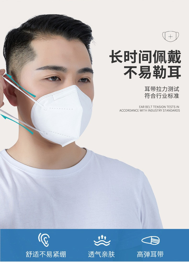KN95型口罩立体非医用防护5层新款一次性正规防尘