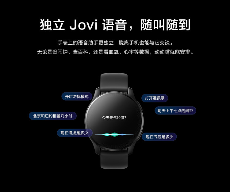 vivo WATCH 2 智能手表 eSIM独立通信 强劲续航 智能运动 心率监测 连续血氧监测手表