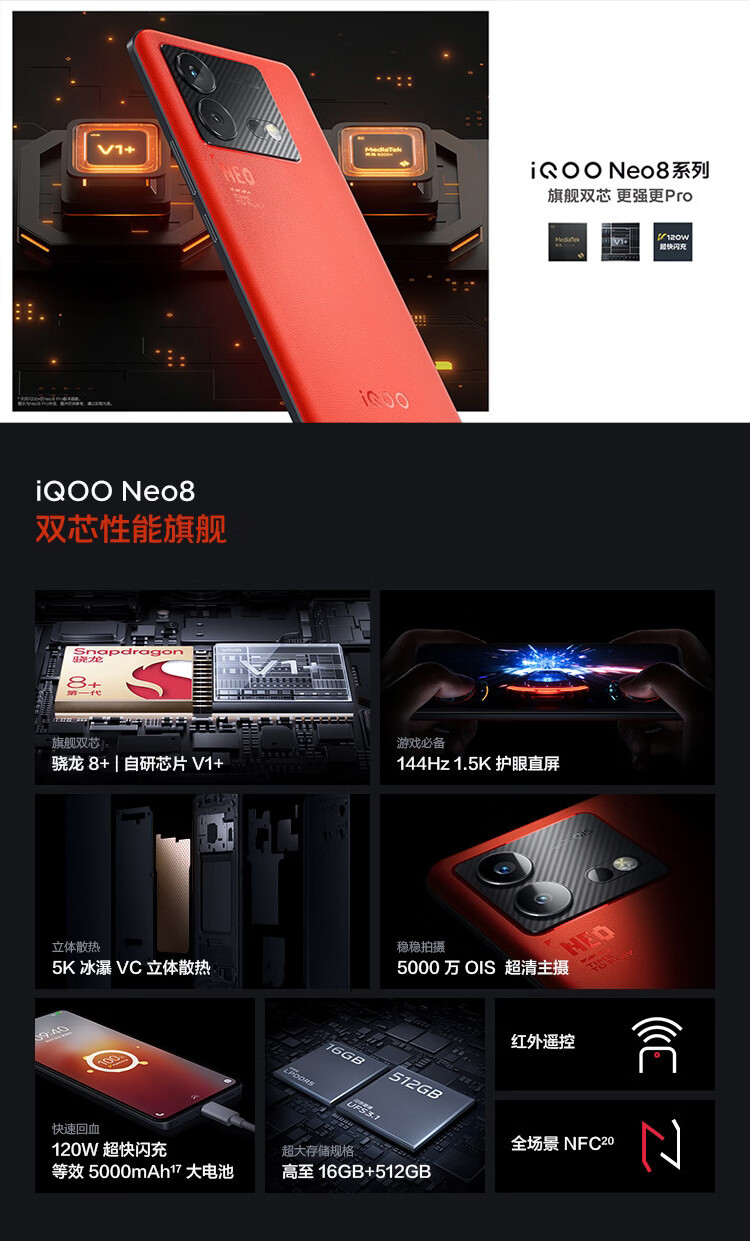 VIVO iQOO Neo8 冲浪 16GB+512GB