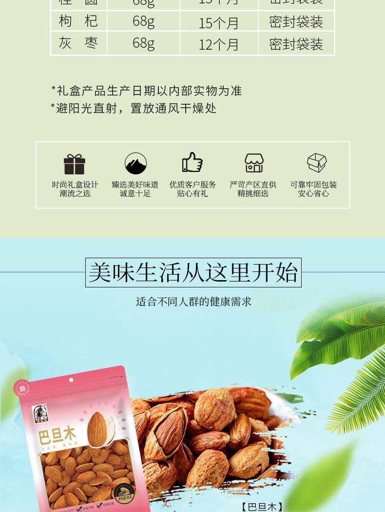 塞翁福 礼尚往来干炒货礼盒680g