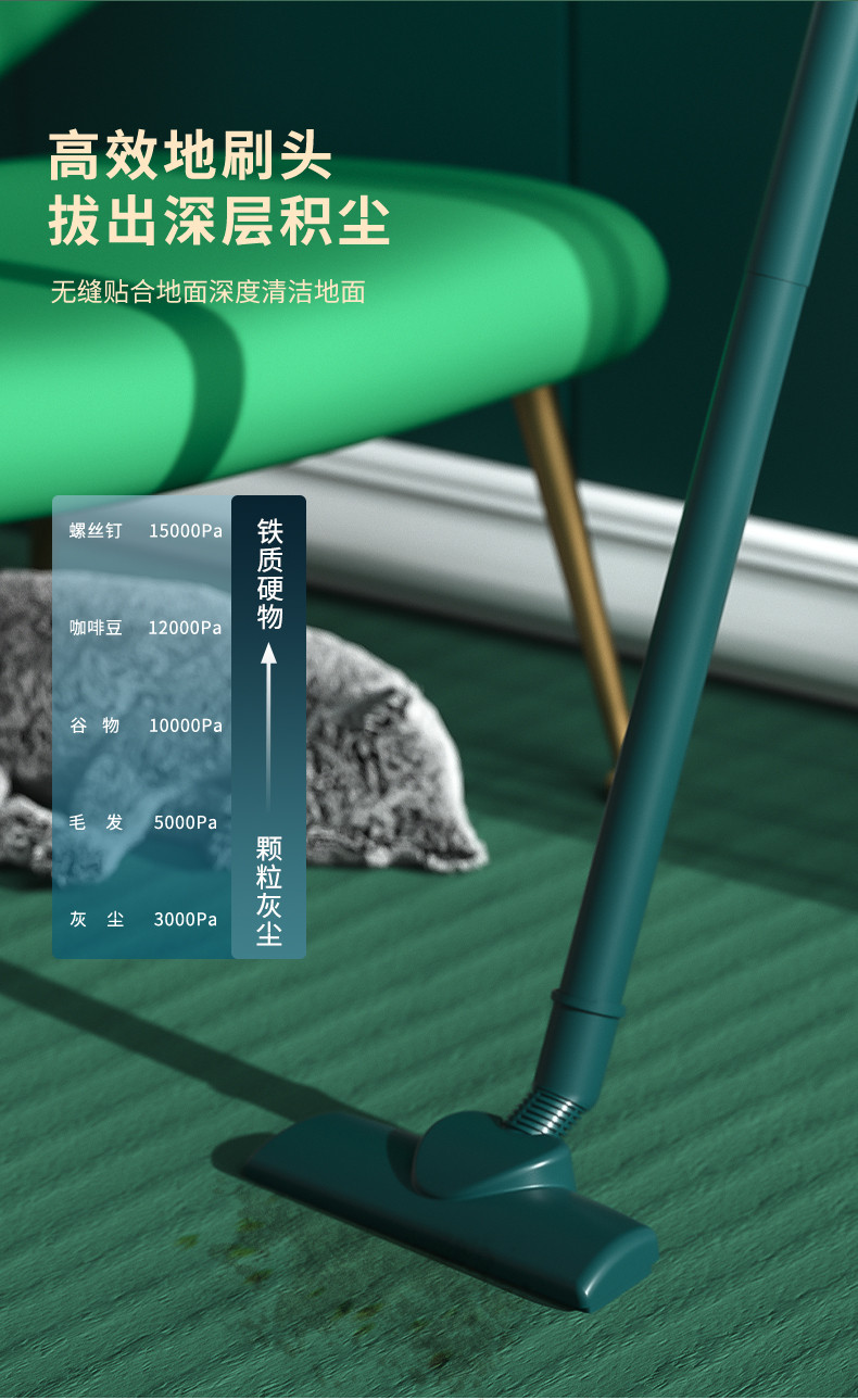 志高（CHIGO）吸尘器家用手持立式有线吸尘器二合一强劲大吸力便携轻量化吸尘器ZG-KT03A