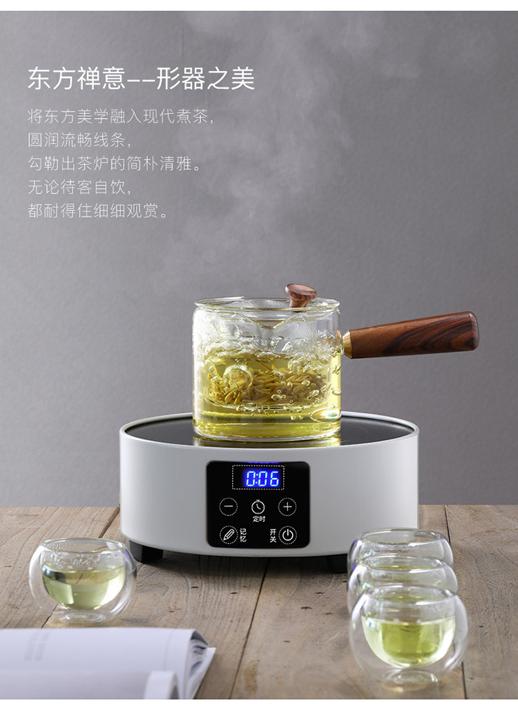 荣事达 电陶炉煮茶器家用火锅爆炒电磁炉小型迷你烧开水泡茶波炉 DTL13K