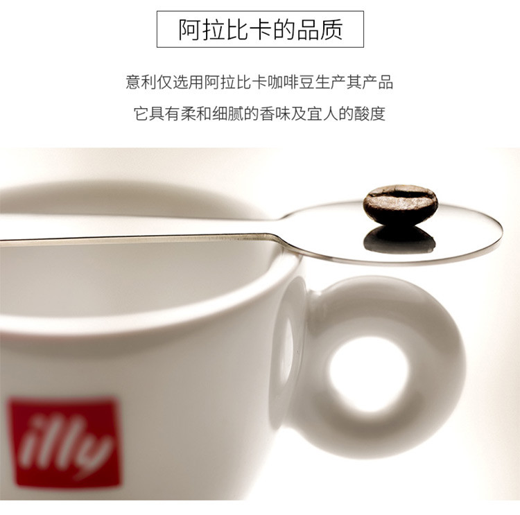 意利（illy）美式中度烘焙过滤粉 滴滤咖啡 醇香黑咖啡粉250g 意大利进口