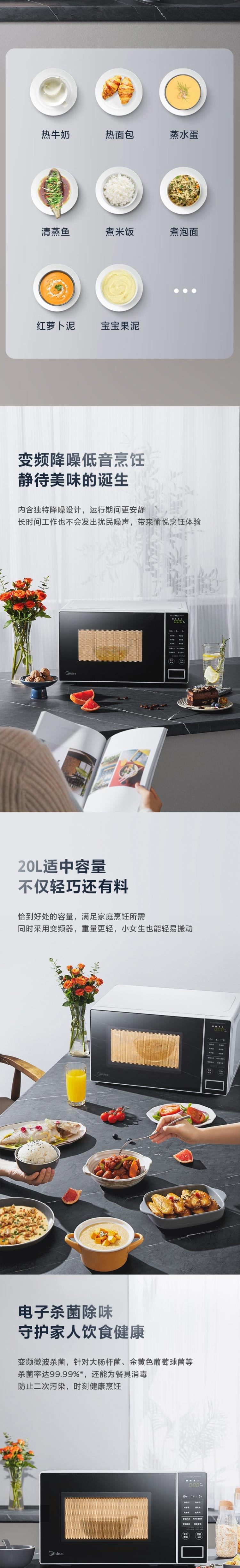 美的/MIDEA 微波炉PM20W1 1台/箱