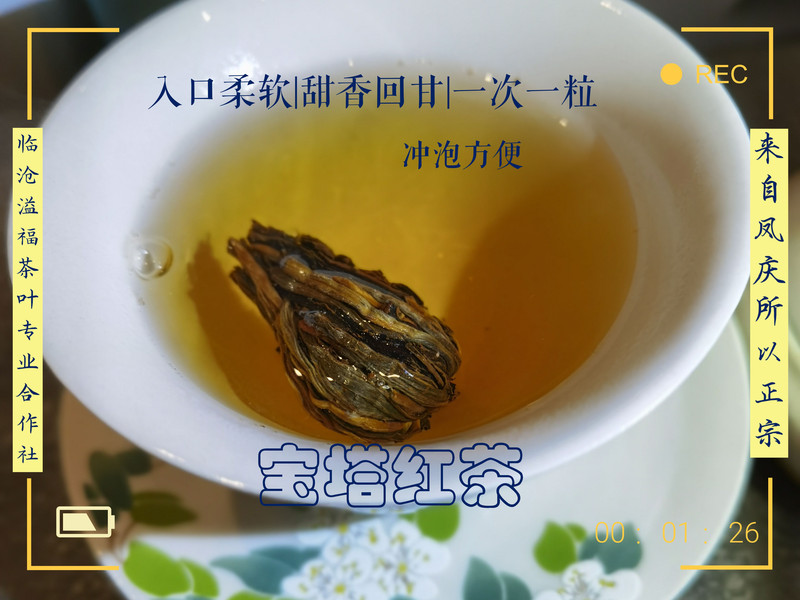 《水沐茶业》云南滇红凤庆红茶火焰宝塔红茶 250克/罐