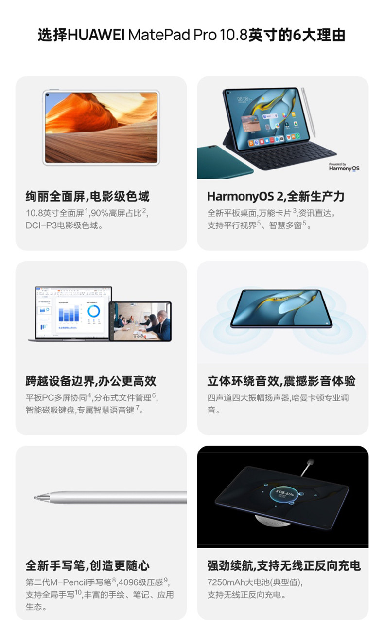 HUAWEI MatePad Pro 10.8英寸2021款 鸿蒙HarmonyOS