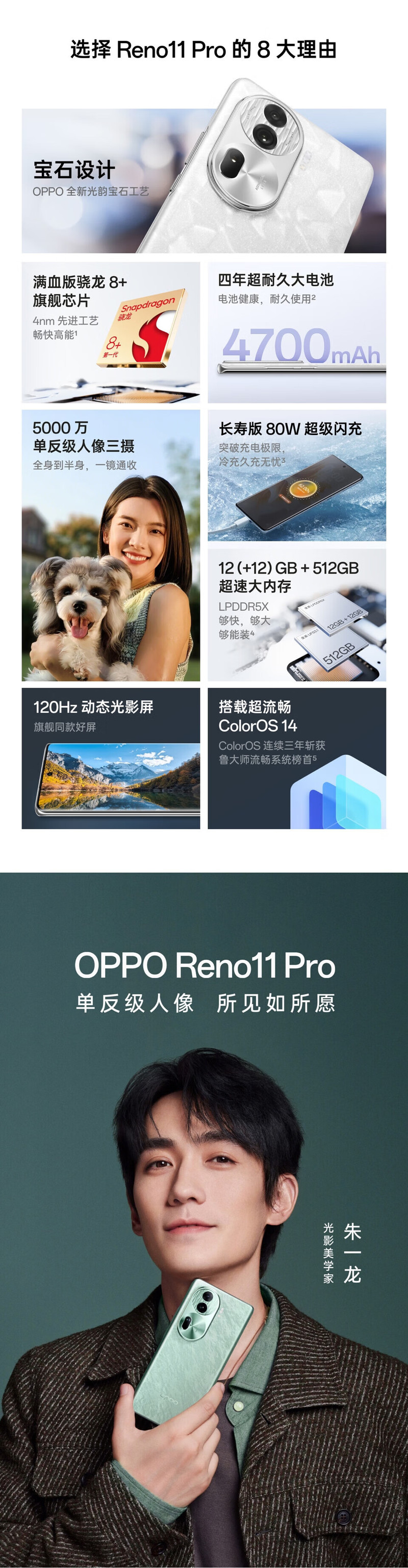 OPPO Reno11 Pro  5G手机 12GB+256GB