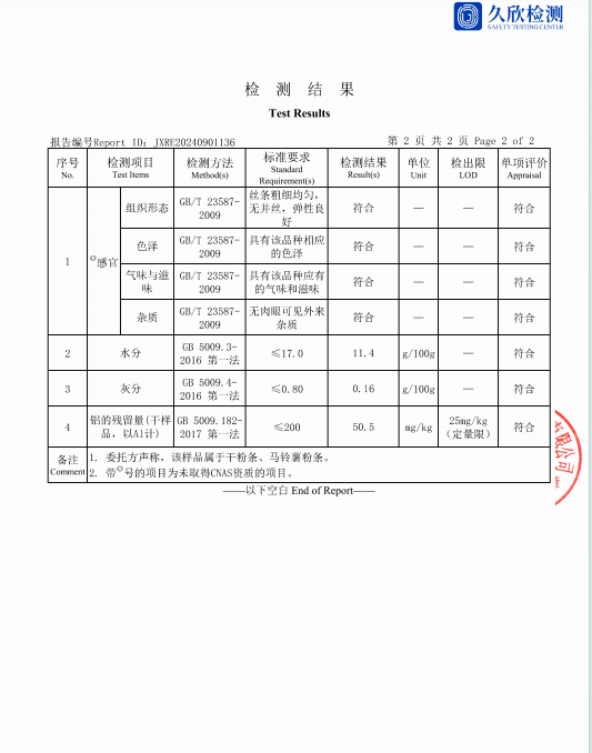 玖玖情 【会员享实惠】四川旺苍 土豆粉丝