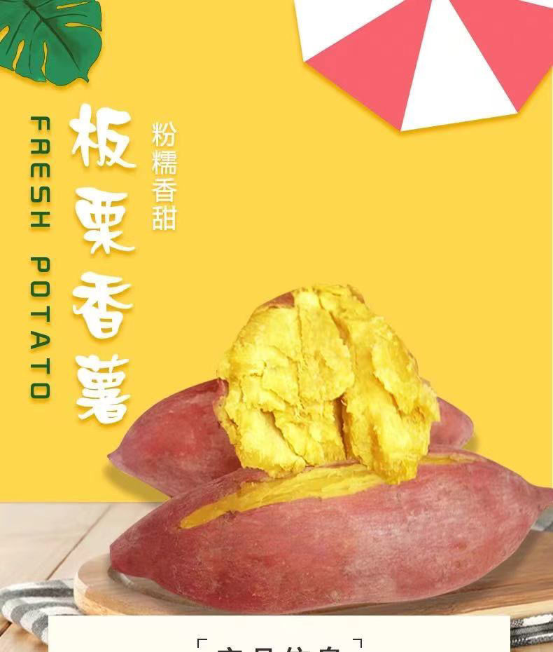 粤迎【领劵减5元】板栗地瓜 新鲜红薯番薯蔬菜2/5/9斤可选