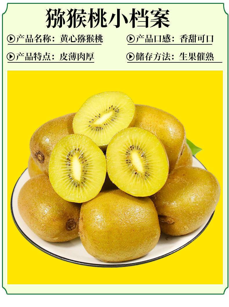粤迎 【领劵减5元】黄心猕猴桃新鲜水果孕妇奇异果