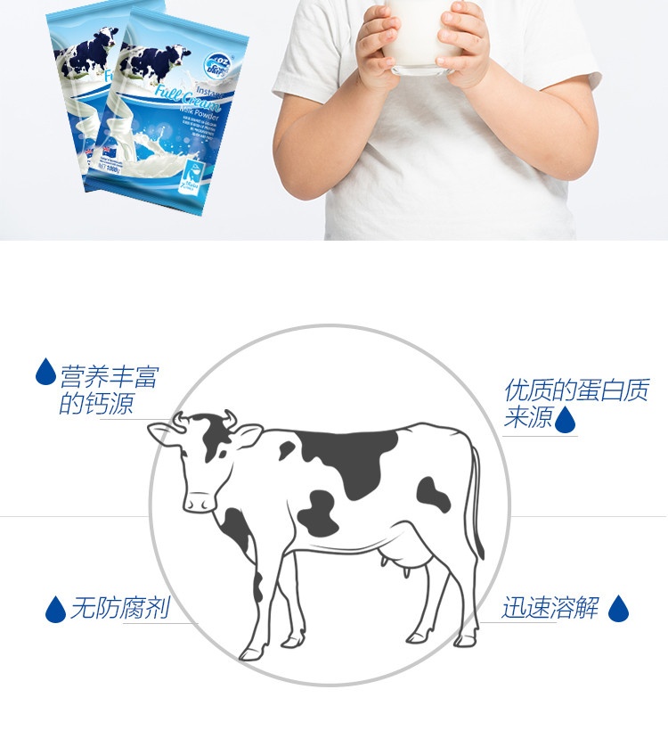 OZGoodDairy澳乐乳 澳洲原装进口青少年儿童成人全脂奶粉 1KG