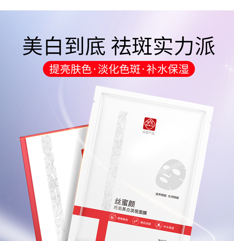 广药白云山丝蜜颜益生元玻尿酸补水保湿面膜提亮滋润修护护肤密集补水浸透式滋润美容院面膜