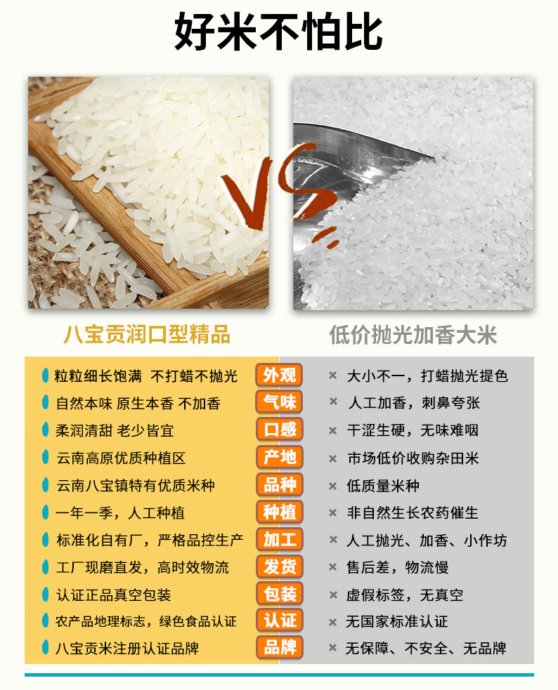八宝贡米润口型5kg礼盒装长粒香软米绿色大米