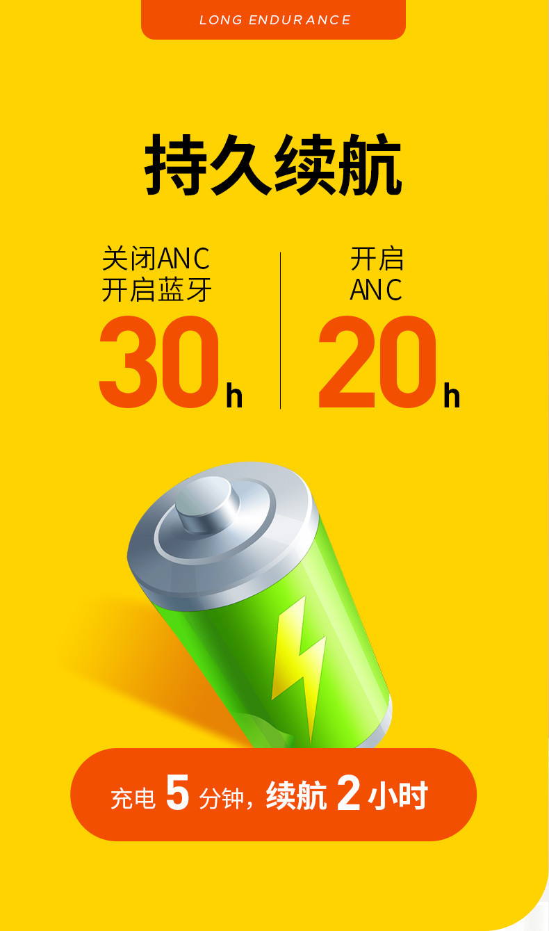 JBL JR460NC头戴式降噪蓝牙耳机 英语网课教育学习 无线耳麦学生耳机 持久续航