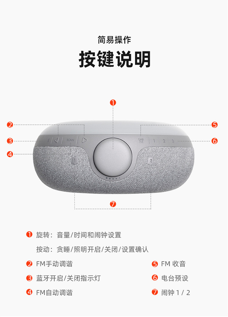 JBL HORIZON2音乐地平线二代 桌面音箱 卧室迷你音响 蓝牙立体声多媒体音箱 带闹钟收音机