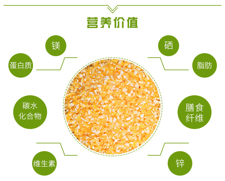 满榆 【杂粮】 通榆县满榆玉米碴东北五谷杂粮包邮