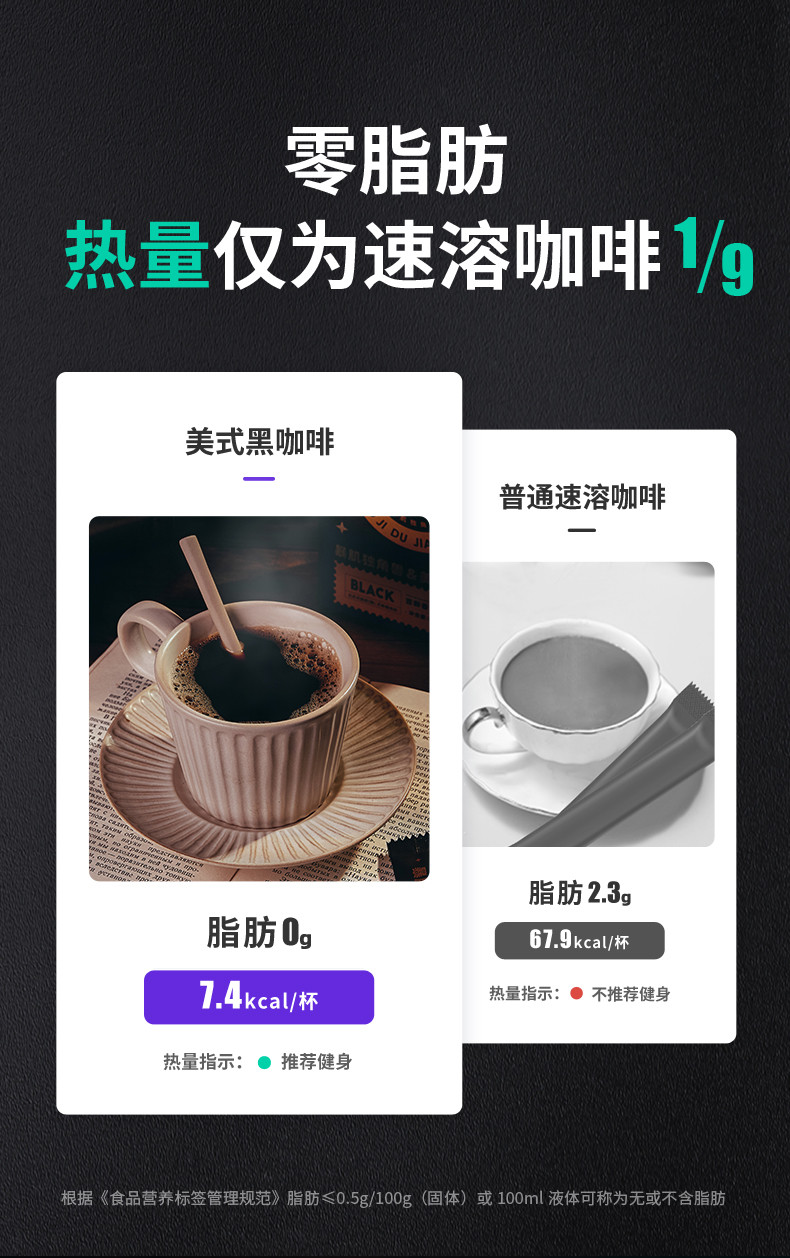 暴肌独角兽 黑咖啡速溶美式咖啡条