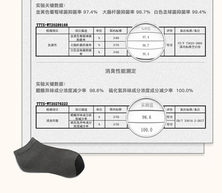 花里家 花里家 驱蚊抗菌防臭精油袜短款 男女同款35-45均码