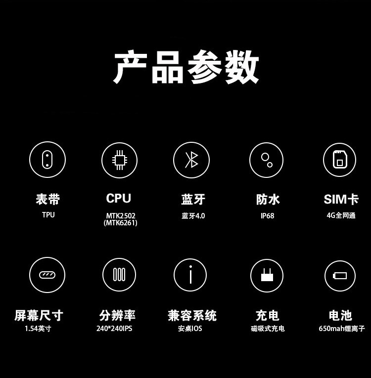 勒菲特  L18 老人电话定位手表