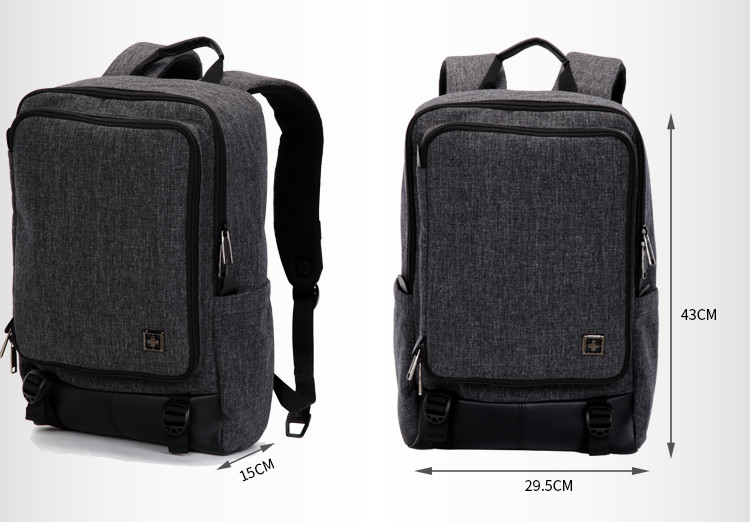 瑞世 suissewin潮流休闲双肩包14-15.6寸笔记本电脑包通勤校园男女学生背包