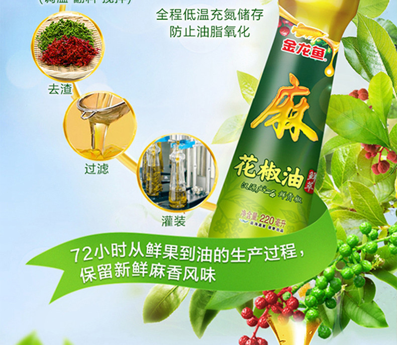 金龙鱼 特麻花椒油220ML