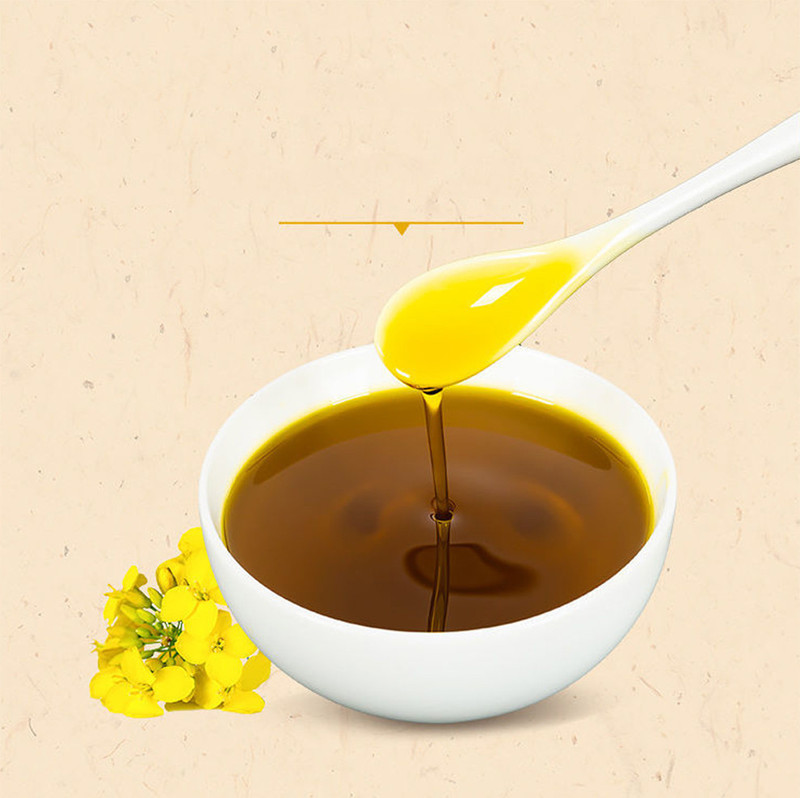红乡记 三级非转基因菜籽油5L 纯正家用菜籽油