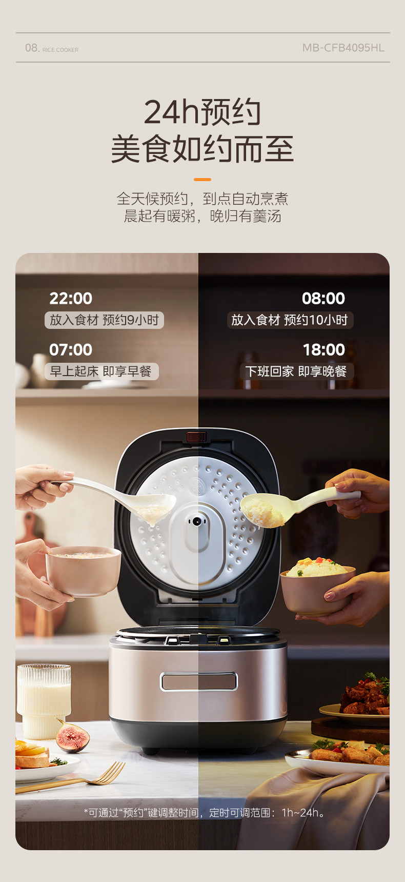 美的/MIDEA 多功能低糖电饭煲 CFB4095HL