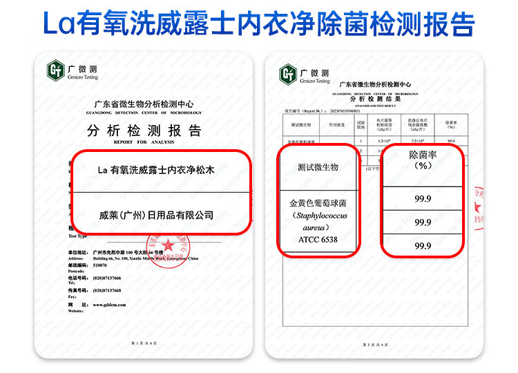 威露士（Walch） 内衣净松木300ml 抑菌除螨内衣内裤洗衣液