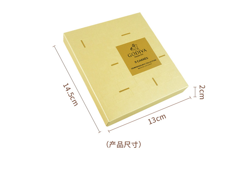  歌帝梵 商务鉴赏家系列 片装巧克力礼盒 9片装 邂逅GODIVA的你