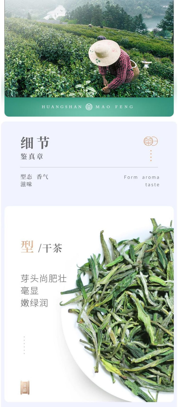 谢裕大 黄山毛峰铭门绿茶袋装100g/袋 品质决定口感 2024新茶