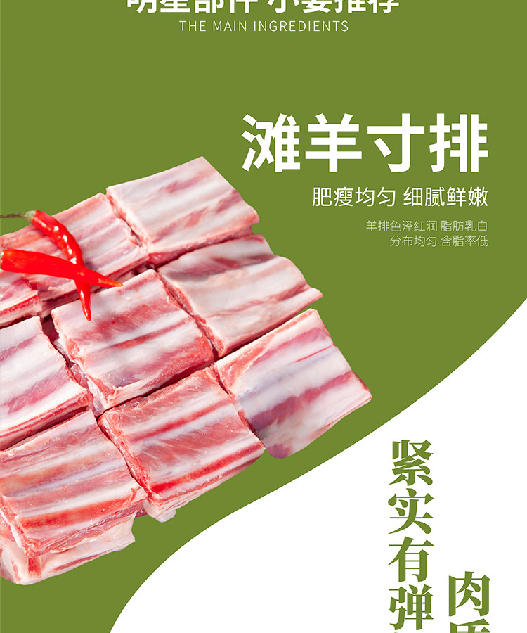 丁小宴 盐池滩羊458型 2000g礼盒装 宁夏瑰宝  天然草饲