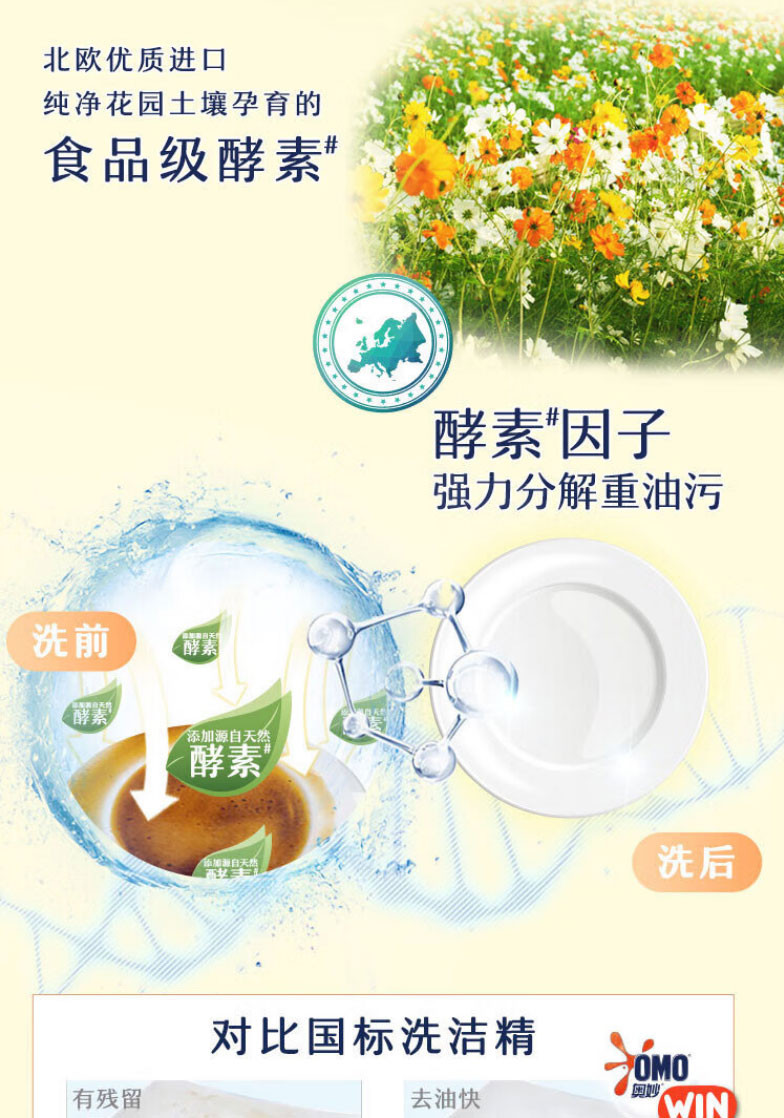 奥妙 洗洁精1.1kg 生姜净味