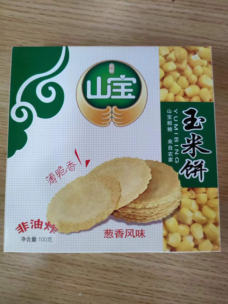 农家自产 【越富邮味】玉米饼葱香风味
