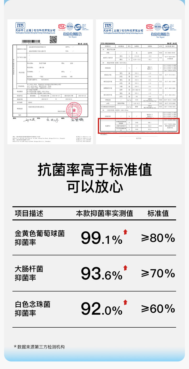 爱帝 男士抗菌长绒棉内裤平角裤（4条装）