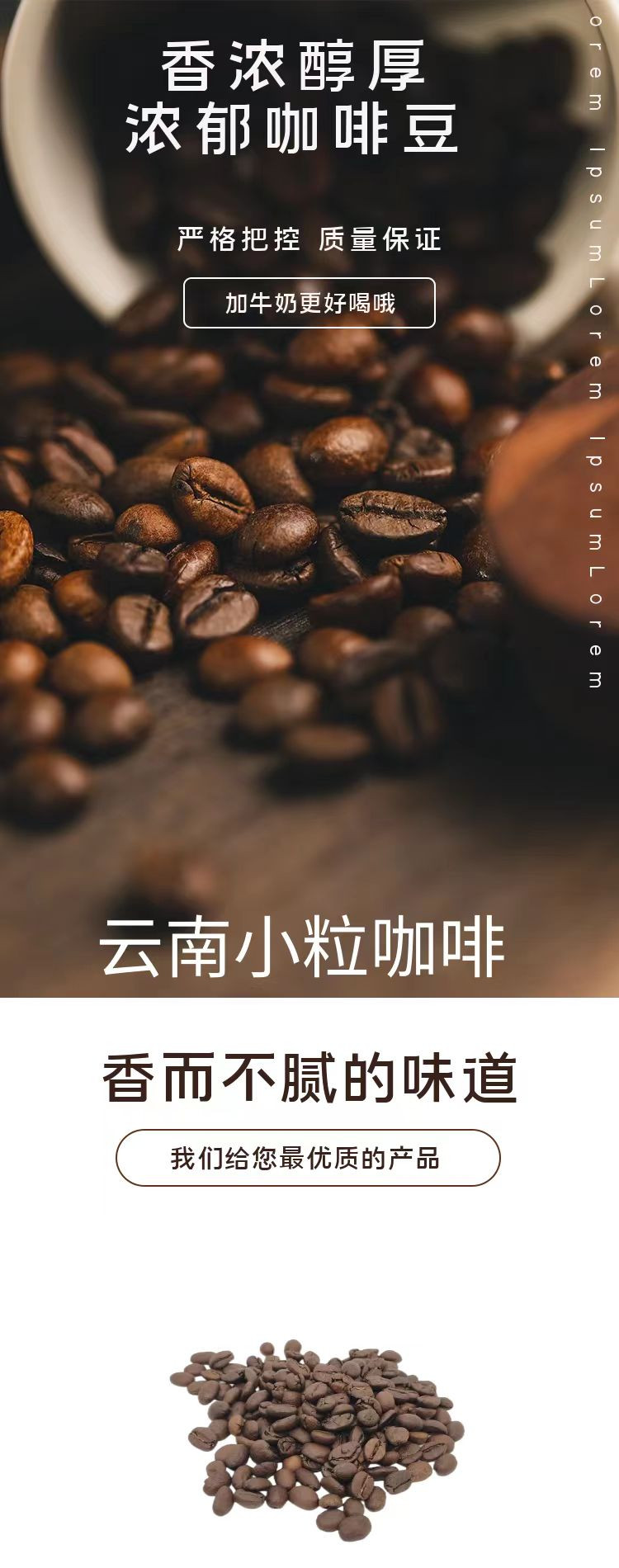 云南文山麻栗坡县农品  云南小粒咖啡精选咖啡豆200g/袋