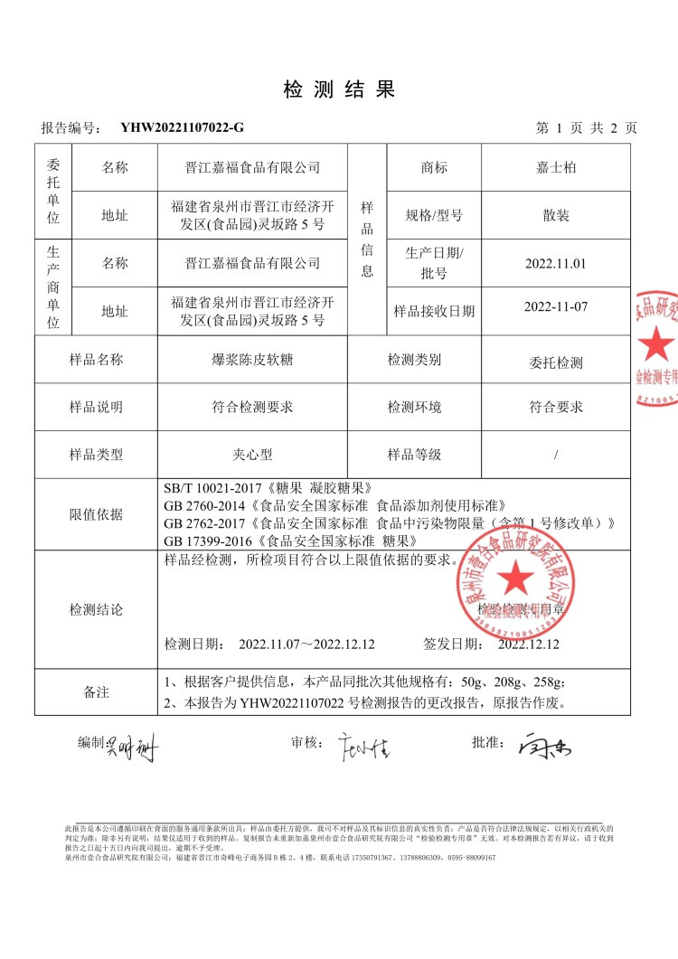 嘉士利 糖果礼盒-甜蜜食客 1462克