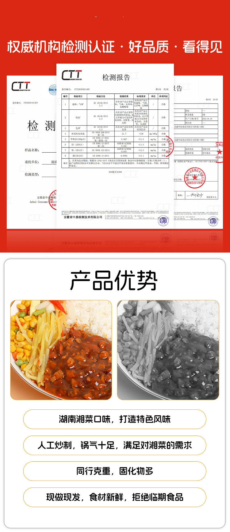  【拍1发5】冷冻料理包速食快餐酒店半成品菜煲仔饭外卖预制菜盖 湘下客