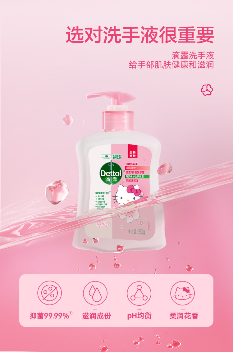 滴露/Dettol 洗手液滋润倍护KT限定版250g