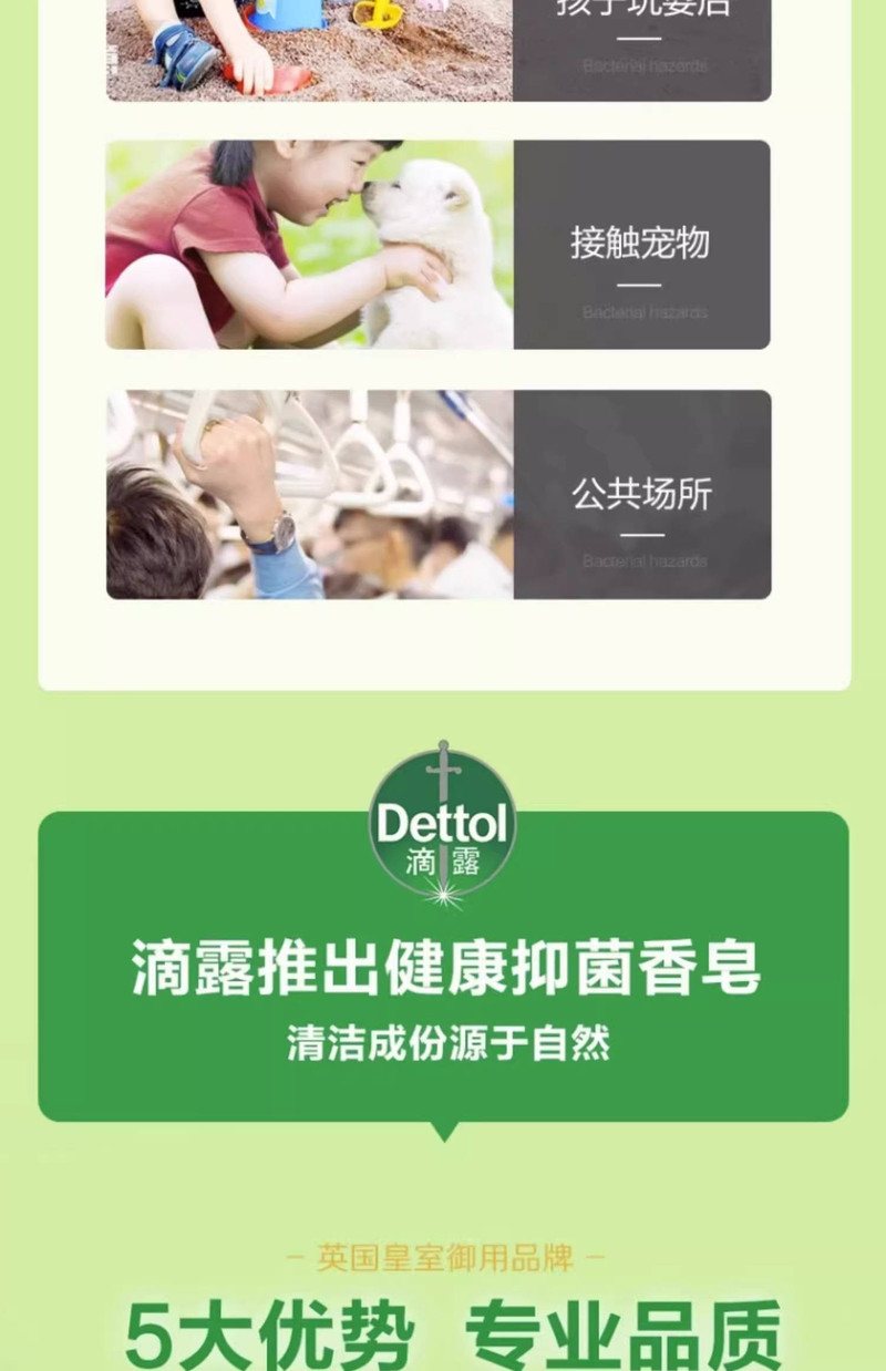 滴露/Dettol 健康香皂松木清新115g 3块装