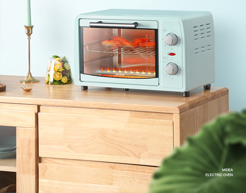美的/MIDEA 美的（Midea） PT12B0 家用台式迷你电烤箱 12L 网红烤箱 机械式操作烘焙烘烤 电烤箱