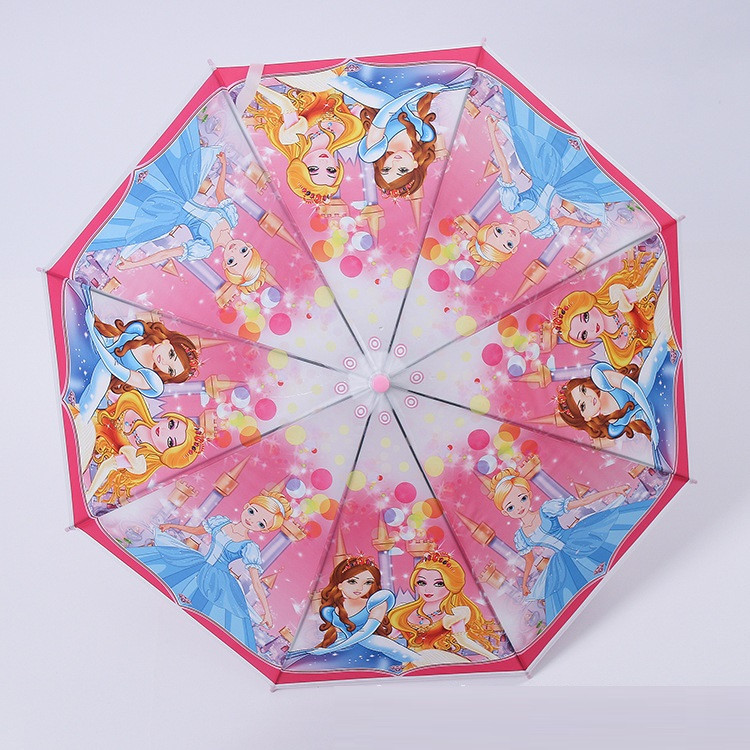 腾强飞雨 创意直杆儿童伞 长柄自动学生卡通雨伞男女幼儿园小学生专用