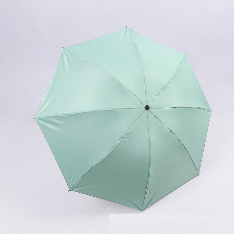 腾强飞雨 创意三折倒杆银胶伞便携遮阳防紫外线方便太阳伞男女学生专用
