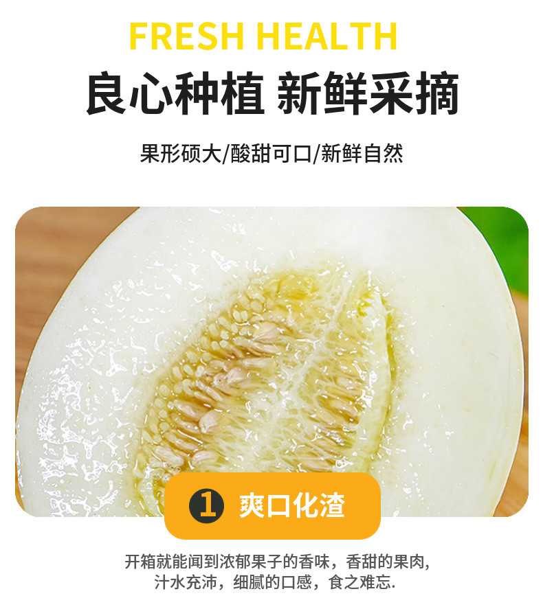 农家自产 陕西头茬阎良甜瓜2斤新鲜水果直发时令冰激凌甜瓜哈密瓜
