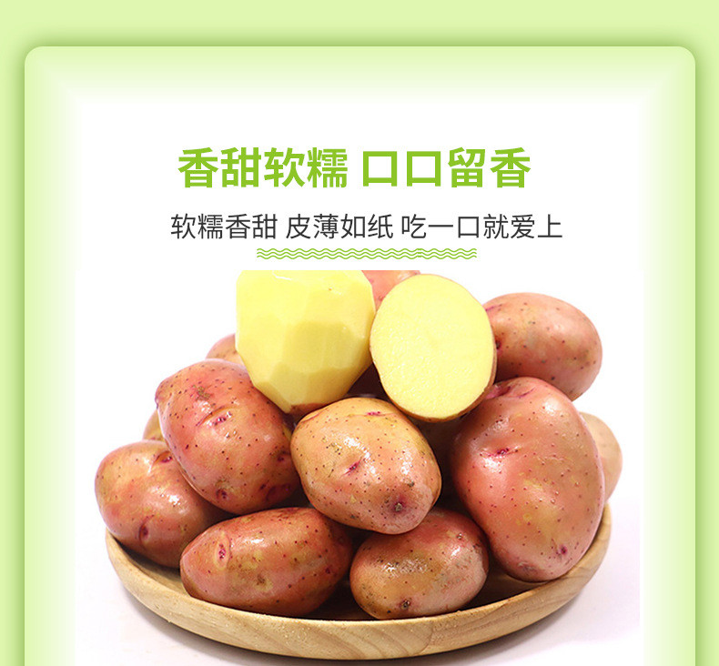 农家自产 云南红皮黄心粉糯小土豆3斤农家自种新鲜马铃薯番薯产地直发