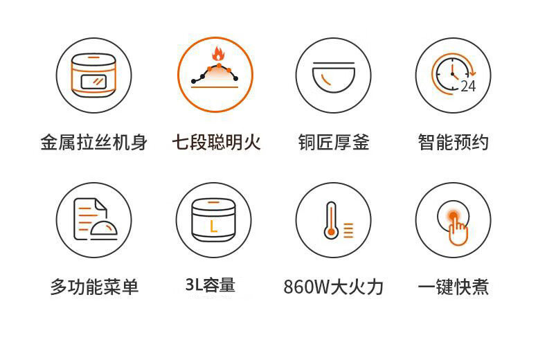 九阳（Joyoung）家用多功能电饭煲智能预约3L容量适合2-4人电饭煲F30FY-F311