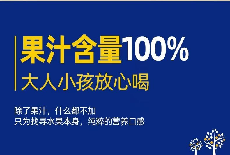 汇多滋 100%NFC苹果汁芒果汁原果榨取非浓缩饮品饮料1L*2瓶 2瓶