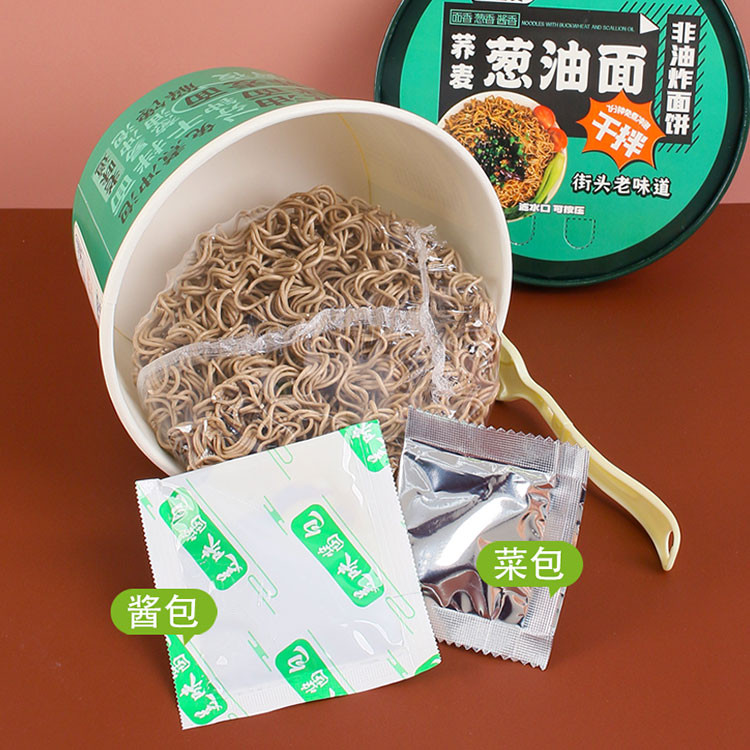 妙趣友 桶装荞麦葱油拌面120g