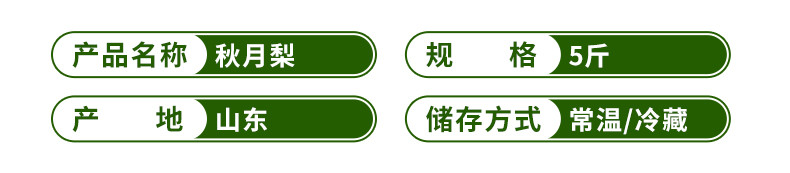 四时秋 正宗秋月梨5斤装梨子 新鲜当季水果现摘现发