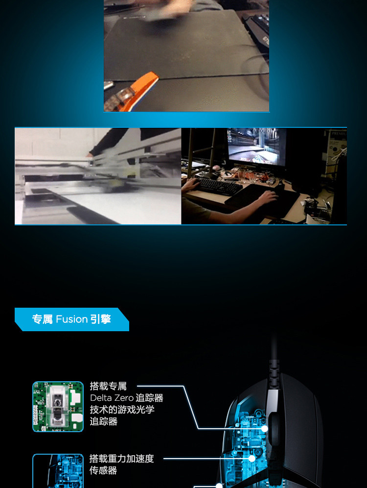 罗技/Logitech 罗技G402 高速追踪游戏鼠标 默认规格